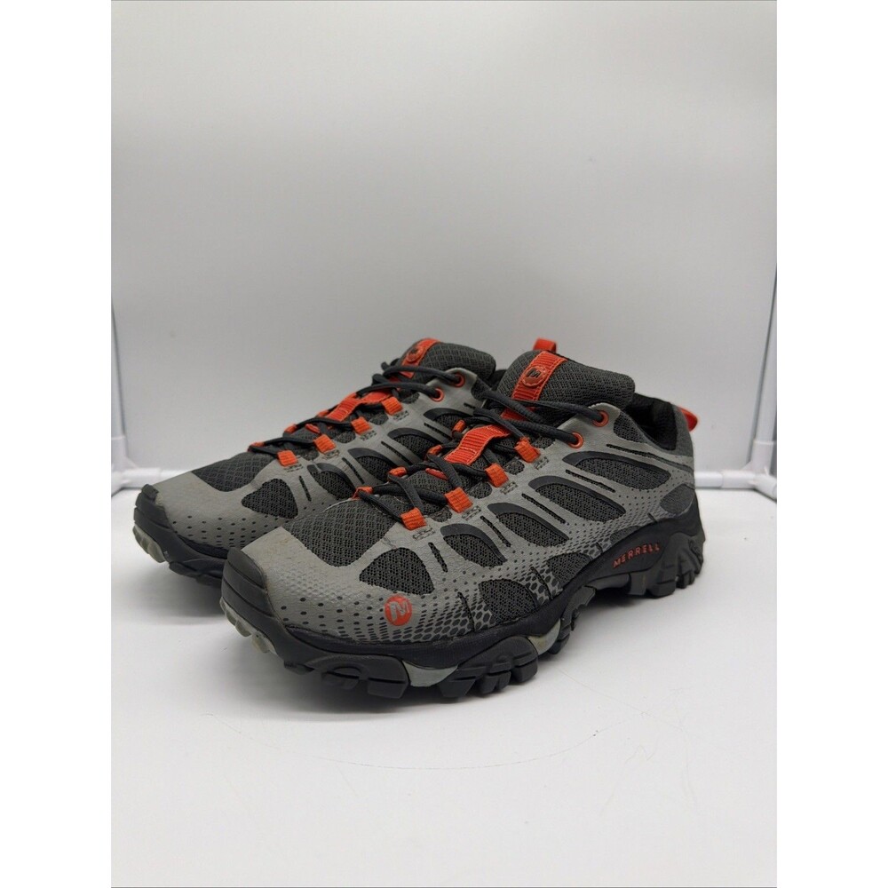 Merrell Sneakers Moab Edge Men’s 7.5 Gray Trail Hiking Shoes Vibram J35427